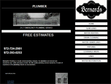 Tablet Screenshot of bernardsplumbing.com